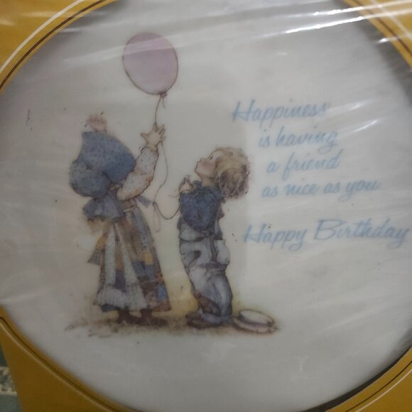 Vintage Holly Hobbie Birthday Plate - Picture 2 of 2